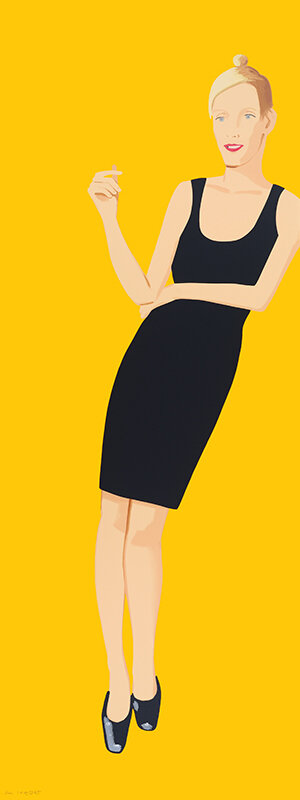 alex katz black dress Alex Katz Black Dress (Yi) (Signed Print) 2015