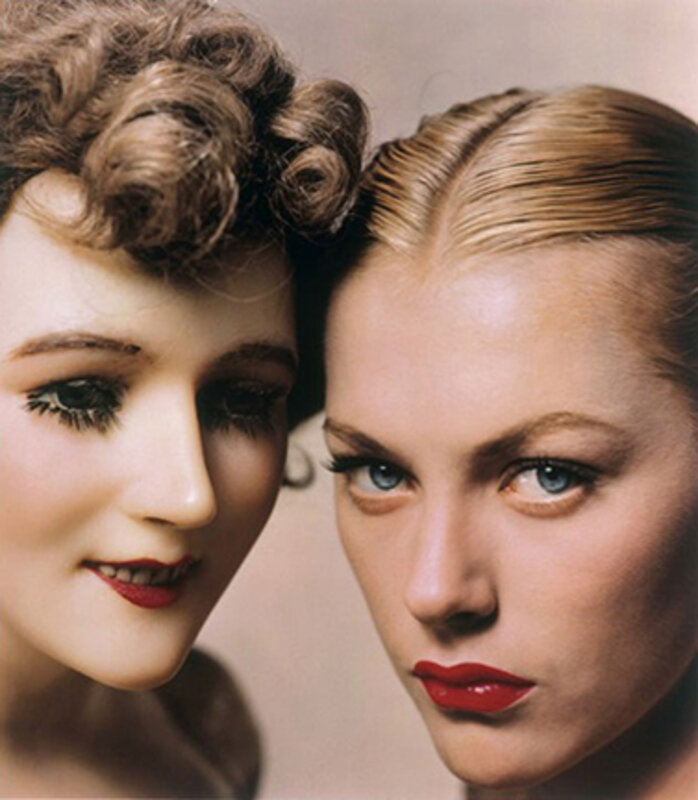 Vogue Cover Featuring A Woman's Face by Erwin Blumenfeld