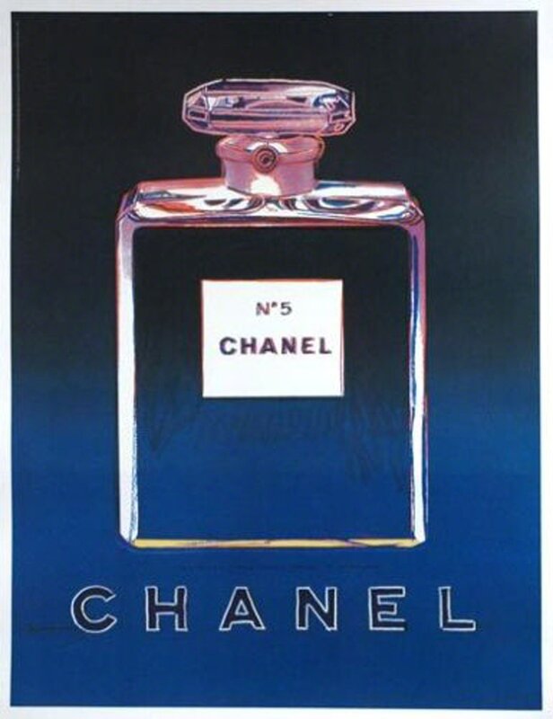 After Andy Warhol, Original Chanel N° 5 Poster, Couture Perfume, Pop Art,  1997 at 1stDibs