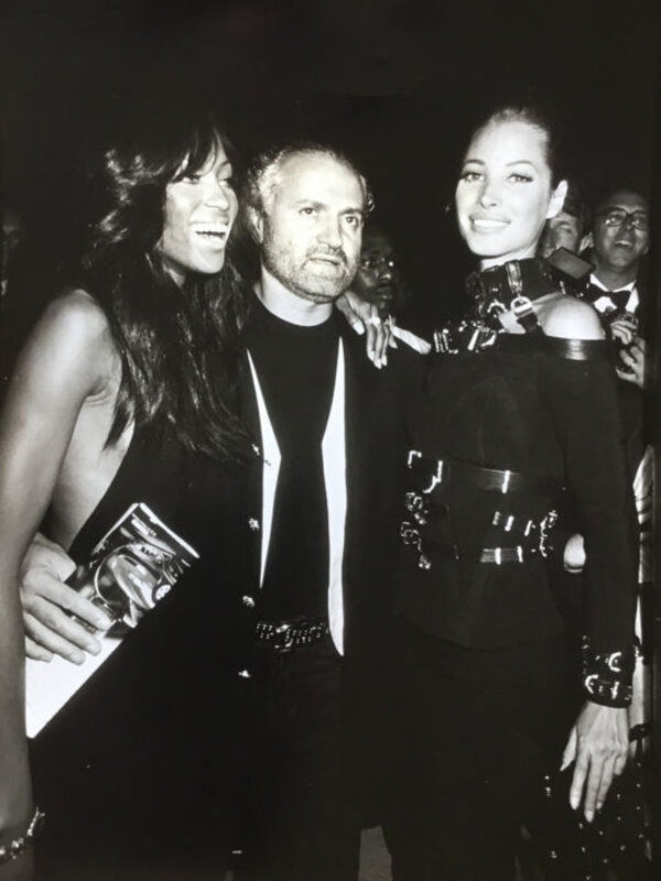 Ron Galella  Gianni Versace, Naomi Campbell and Christy