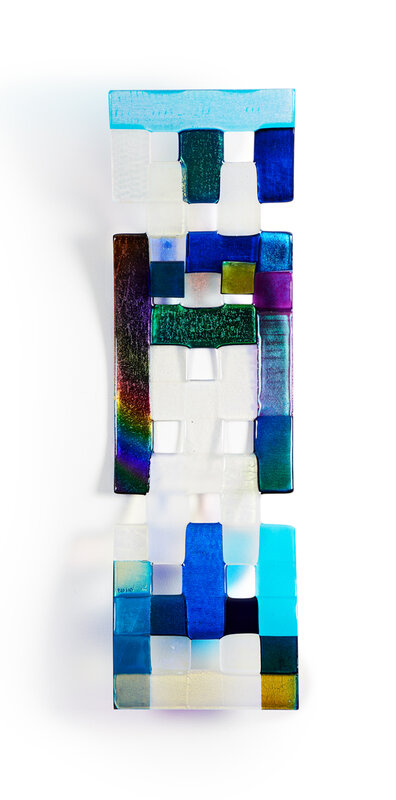 Tom Marosz, 'Blue Monk Dichroic', Fused, Cut and Polished Dichroic Glass  Sculpture (2019), Available for Sale