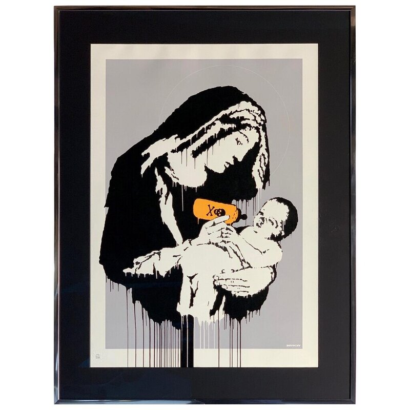 Image encadrée Artgeist Poster et affiche - Banksy: Toxic Mary - 20x30  (14172)