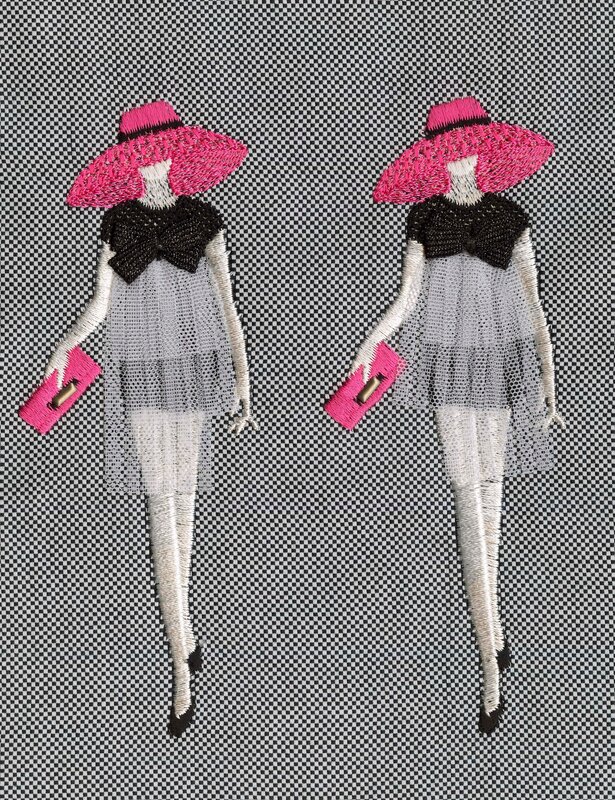Tobias Kaspar, Personal Shopper (Two Women with Pink Purses and Hats)  (2022), Available for Sale