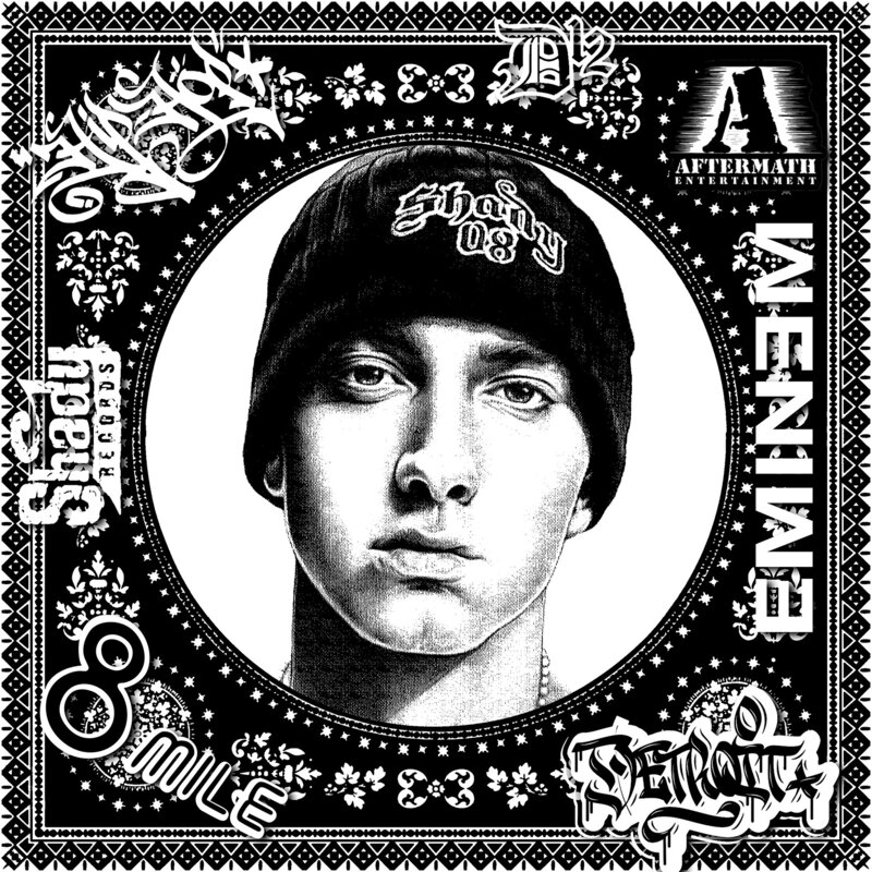 Agent X, Eminem (Black & White) (50 Years, Hip Hop, Rap, Iconic, Artist,  Musician, Rapper, Anniversary, Legend, Pop Art) (2023), Available for Sale