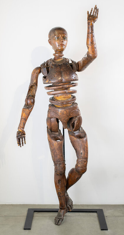 Anonymous, Articulated wooden mannequin (XVIIe century)