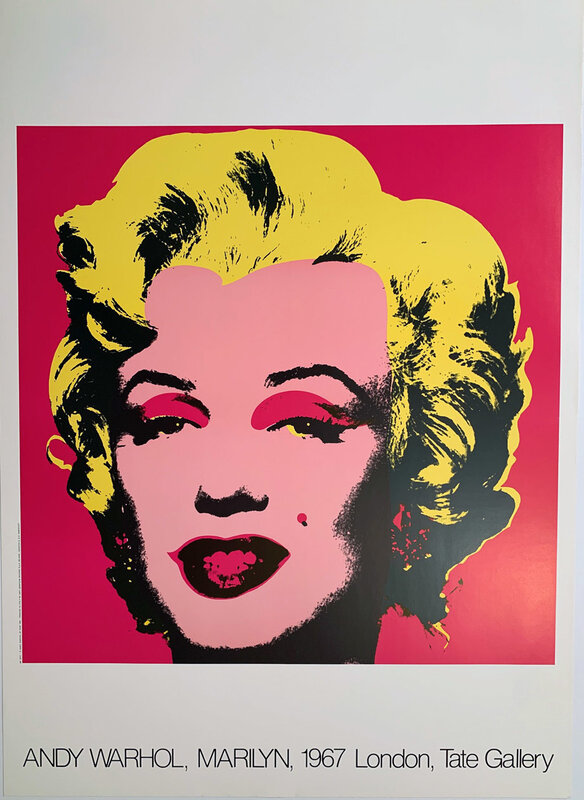 Andy Warhol, Andy Warhol Marilyn 1967 London, Tate Gallery Poster, Gallery  Poster (1987), Available for Sale