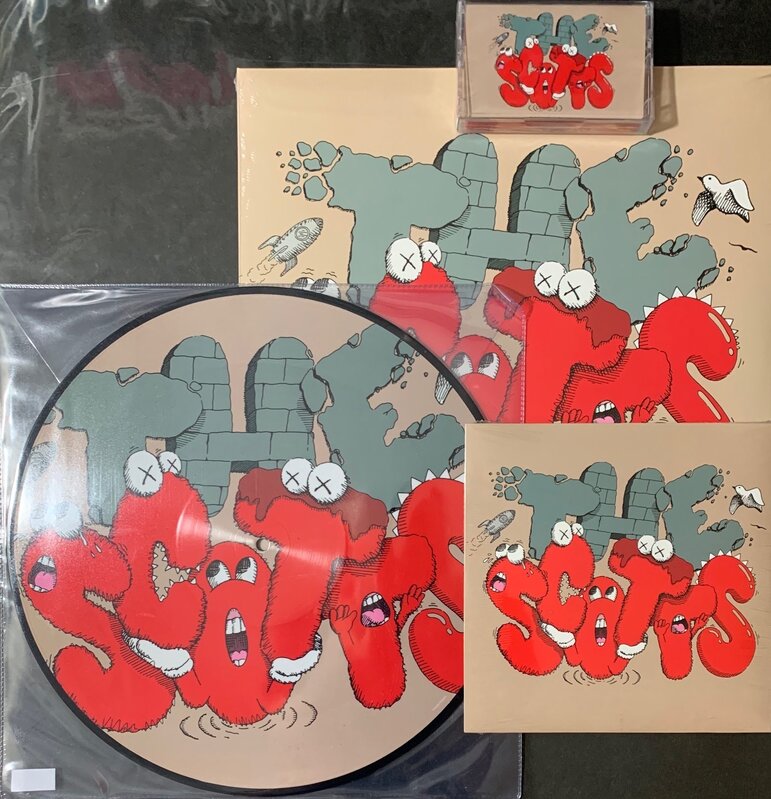 KAWS, KAWS X TRAVIS SCOTT X KID CUDI 12 VinylTAN LP' TAPE RECORD (2020), Available for Sale