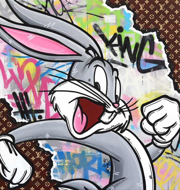 Bugs Bunny Loves Louis Vuitton Original Artwork by Naguy Claude
