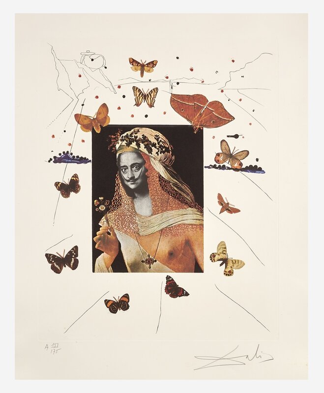 SALVADOR DALI ? Surrealism Art Painting Poster or Canvas Print Butterfly  Ship