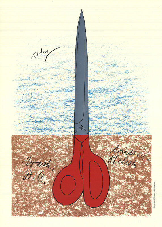 Claes Oldenburg, Scissors as Monument (No text) (1968), Available for  Sale