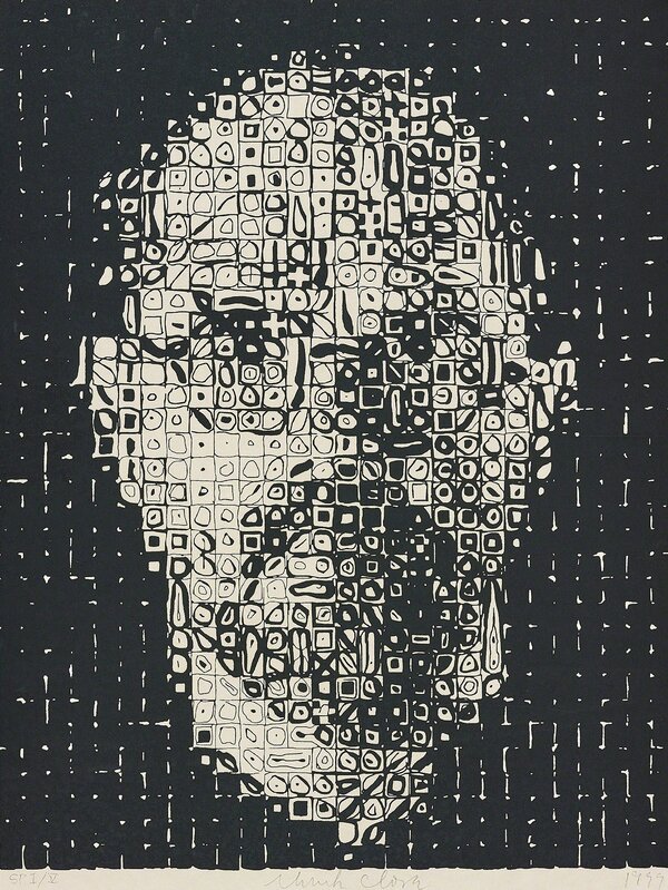 chuck close self portrait cigarette Big Self Portrait (1999) by Chuck