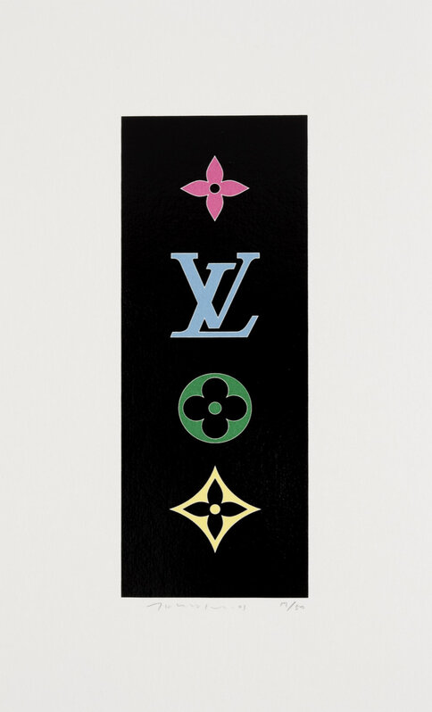 louis vuitton black with colored letters