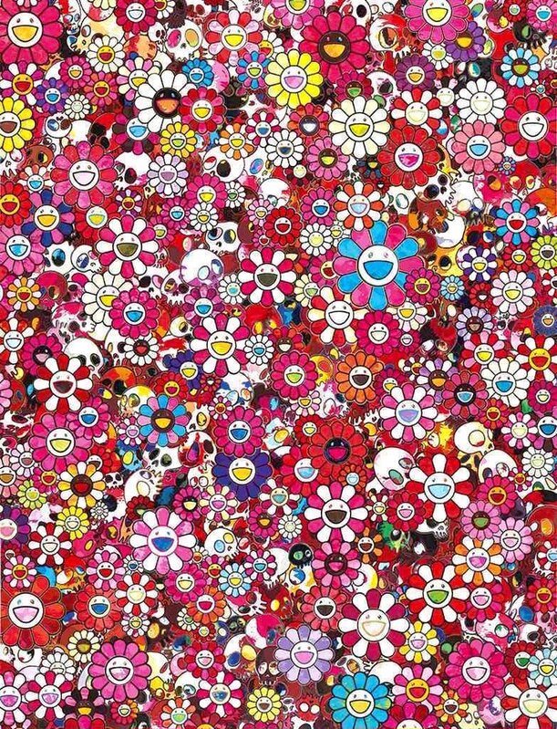 Print Small flowers painting from Takashi Murakami - Dope! Gallery
