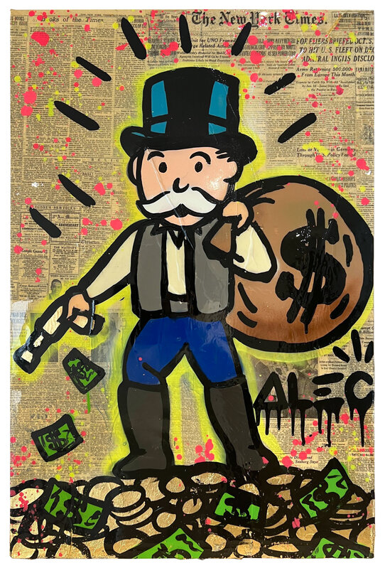 Monopoly Man And Richie Rich Art Monopoly Art Modern Pop Art Canvas Oil  Painting Money Art Home Decor Alec Monopoly Louis