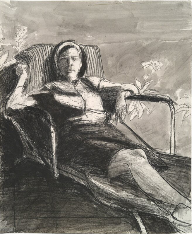 Richard Diebenkorn Untitled (Woman in Chaise) (1965) Artsy
