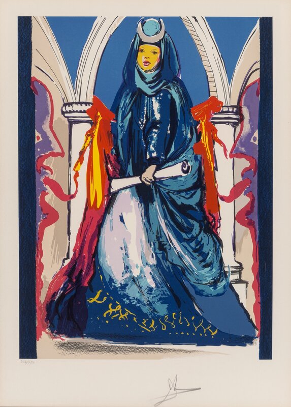 lady in the blue dress painting Woman in Blue Dress Painting by Lucille Lee