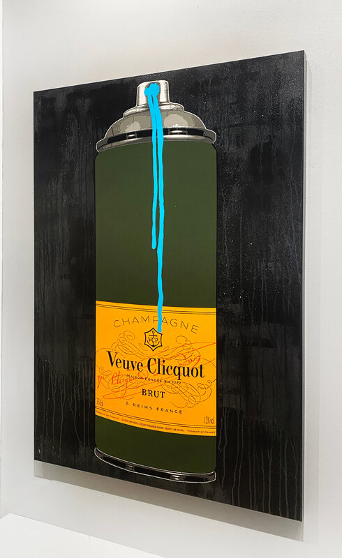 Campbell La Pun, Veuve Black (Cyan Drip) (2023), Available for Sale