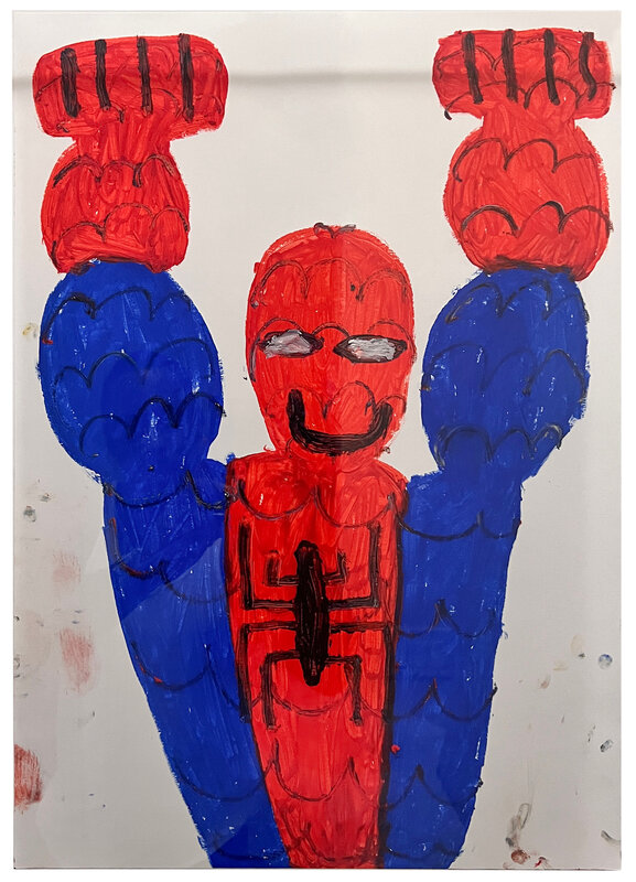 Evgen Copi Gorisek, ‘Spider Air’, 2020, Drawing, Collage or other Work on Paper, Oil stick on paper, Artsy Auctions