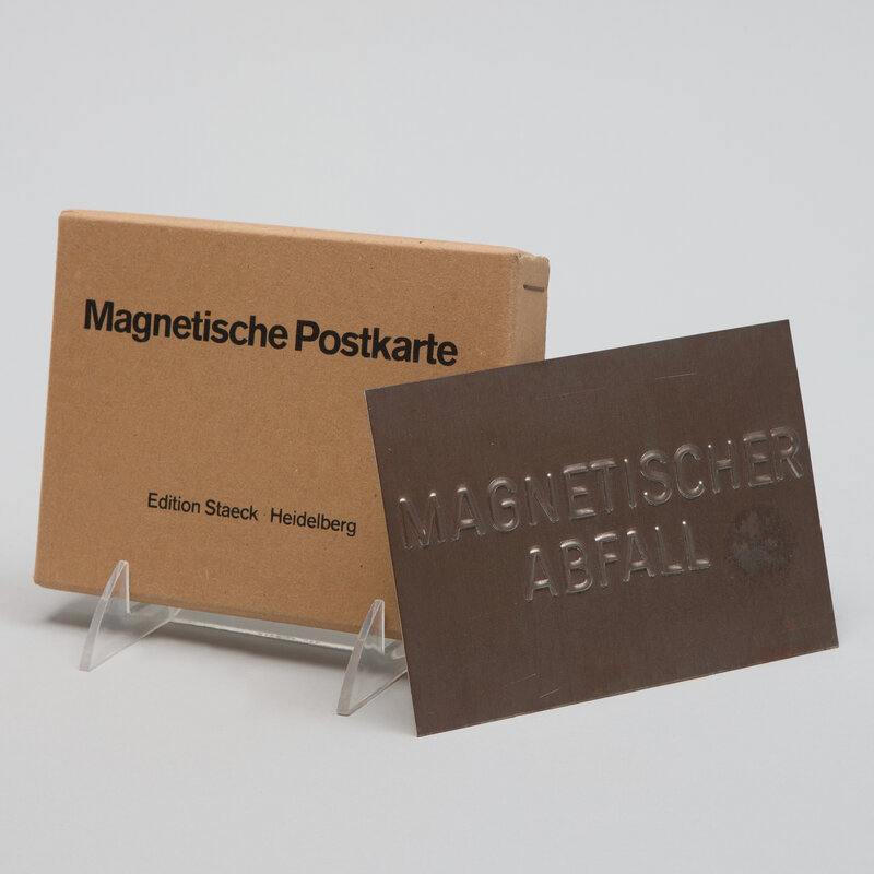 Three-dimensional, ONLINE ONLY, Joseph Beuys-Magnetischer Abfall ( Magnetische Postkarte)