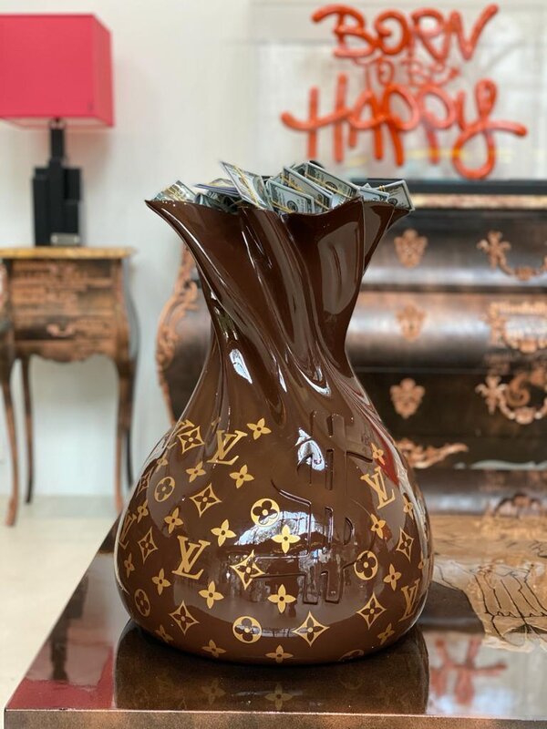 Money bag LV - G-Art - Luxury Art Gallery Dubai - Pop Art