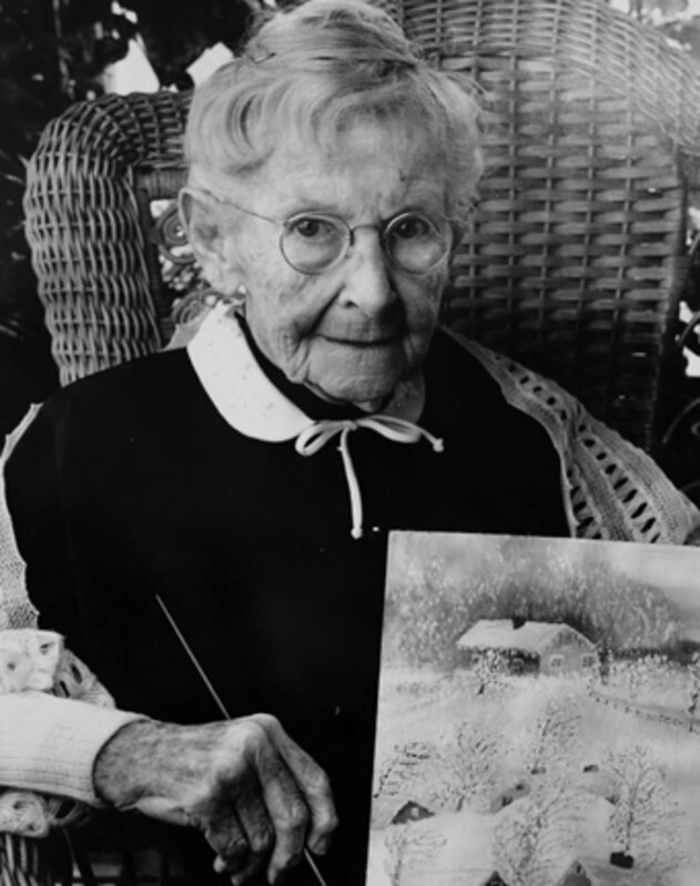 Bert Stern | Grandma Moses (Anna Mary Robertson Moses) (1950 ...