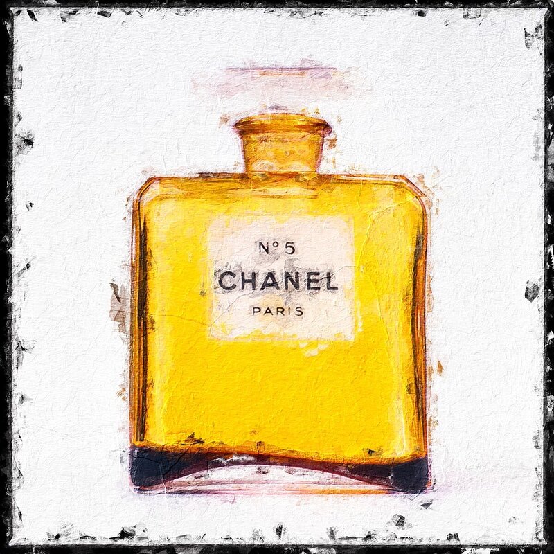 Tyler Shields, Painted Chanel Bottle 1955 (2021)
