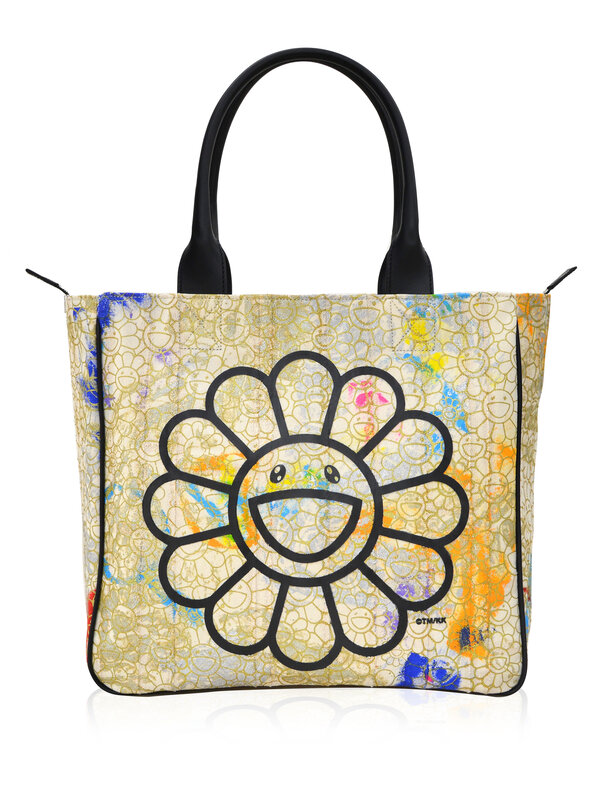 Takashi Murakami Canvas Flower Crossbody Bag - Black Crossbody Bags,  Handbags - TKMRK20228