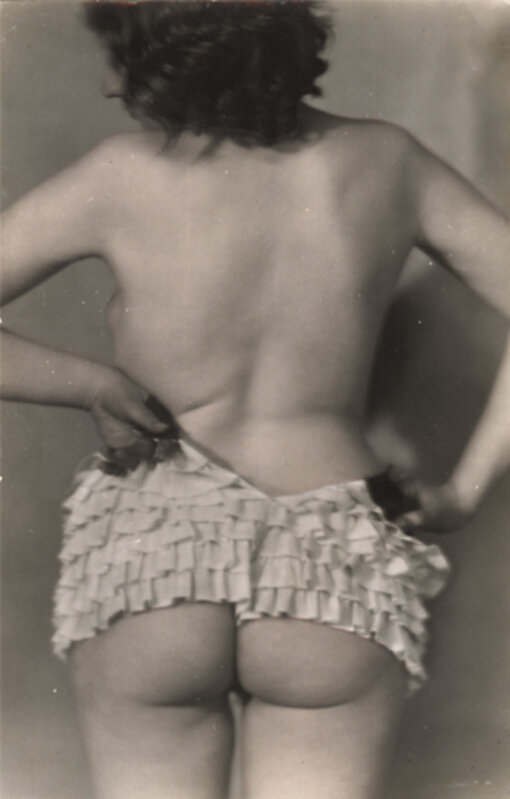 Roger Schall, Female Nude Slipping on Frilly Panties (1932c/1932c), Available for Sale