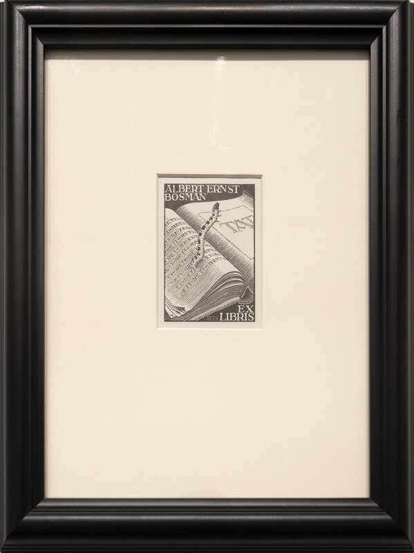 M. C. Escher, ex libris Bosman [Bookworm] (ca. 1946), Available for Sale