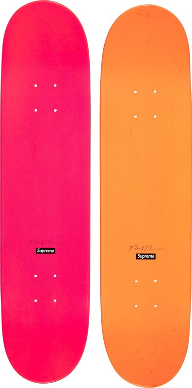 Takashi Murakami, Supreme | Takashi Murakami Supreme skateboard decks 2007  (set of 3 works) (2007) | Available for Sale | Artsy