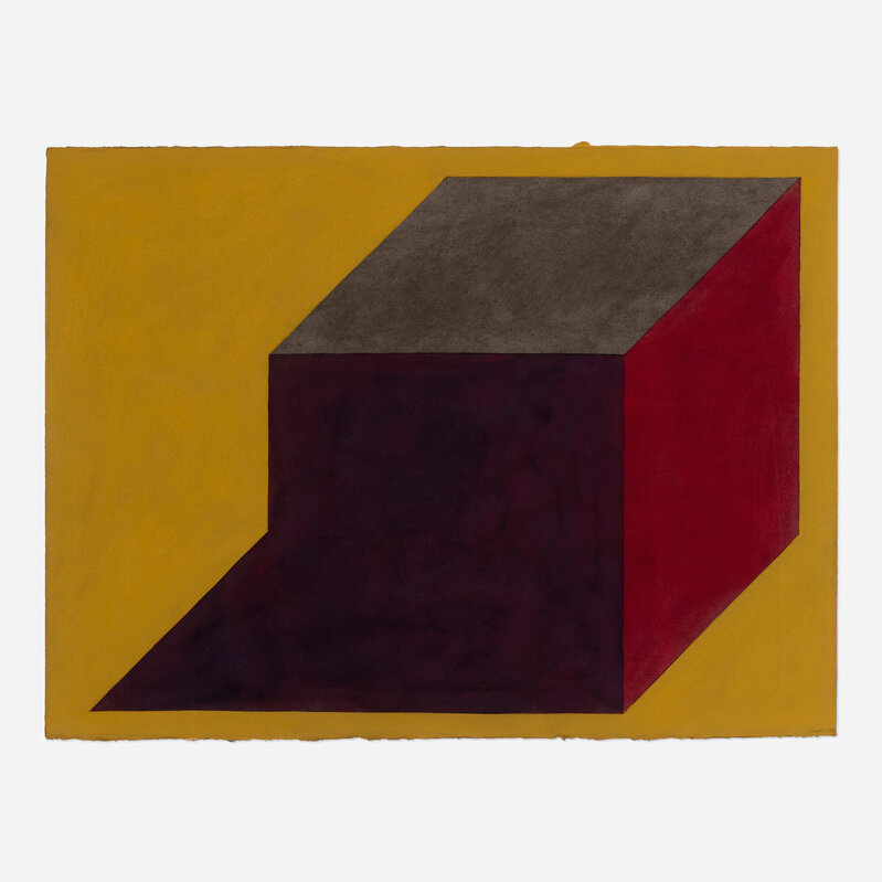Sol LeWitt, ‘Form Derived from a Rectangle’, 1989, Painting, Gouache and graphite on white, watermarked, CM Fabriano – 100/100 cotton, Rago/Wright/LAMA