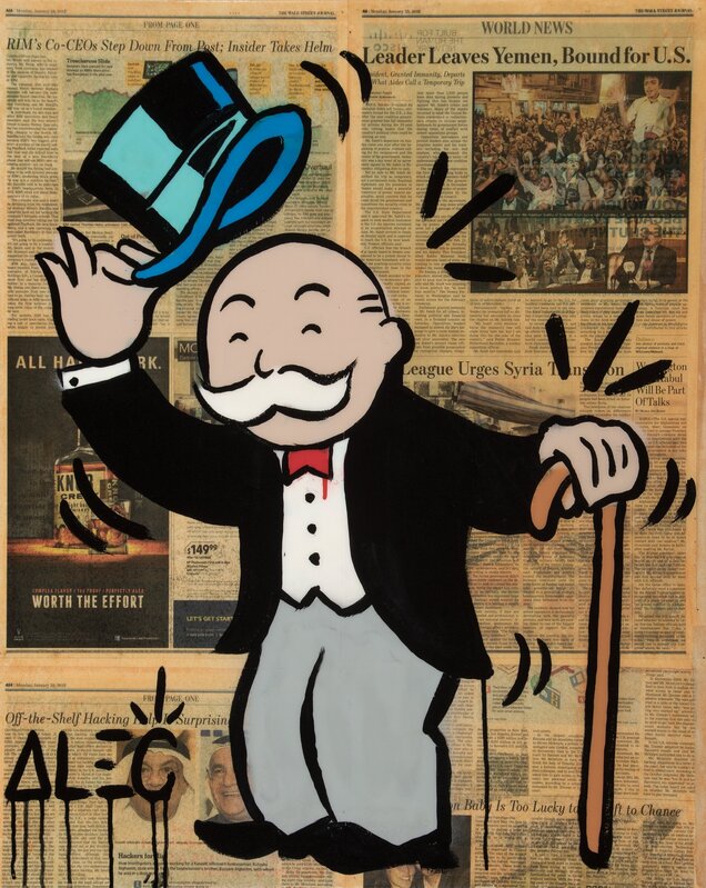 Monopoly Man The World Is Yours Money Bag Graffiti Art Comic Poster Unframed