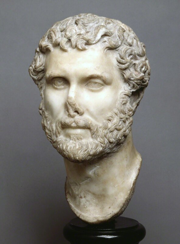 Marble portrait bust of a man, Roman