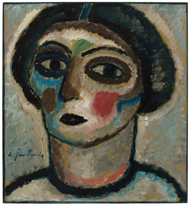 Frauenkopf (Woman's Head) (1913) by Alexej von Jawlensky