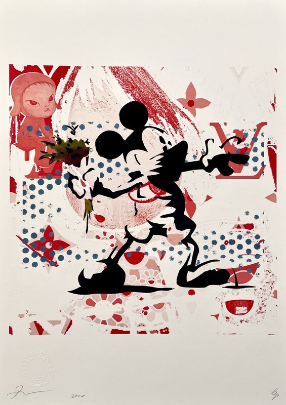 Death NYC - Mickey Mouse Louis Vuitton Spray - Sérigraphie