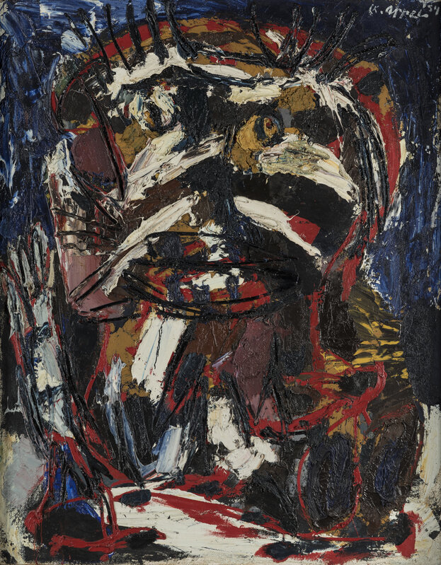 Karel Appel | Man with a brush cut (1954) | Artsy