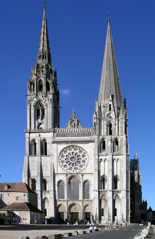 Chartres, France, Chartres Cathedral (the Cathedral of Notre-Dame) (ca.  1134)