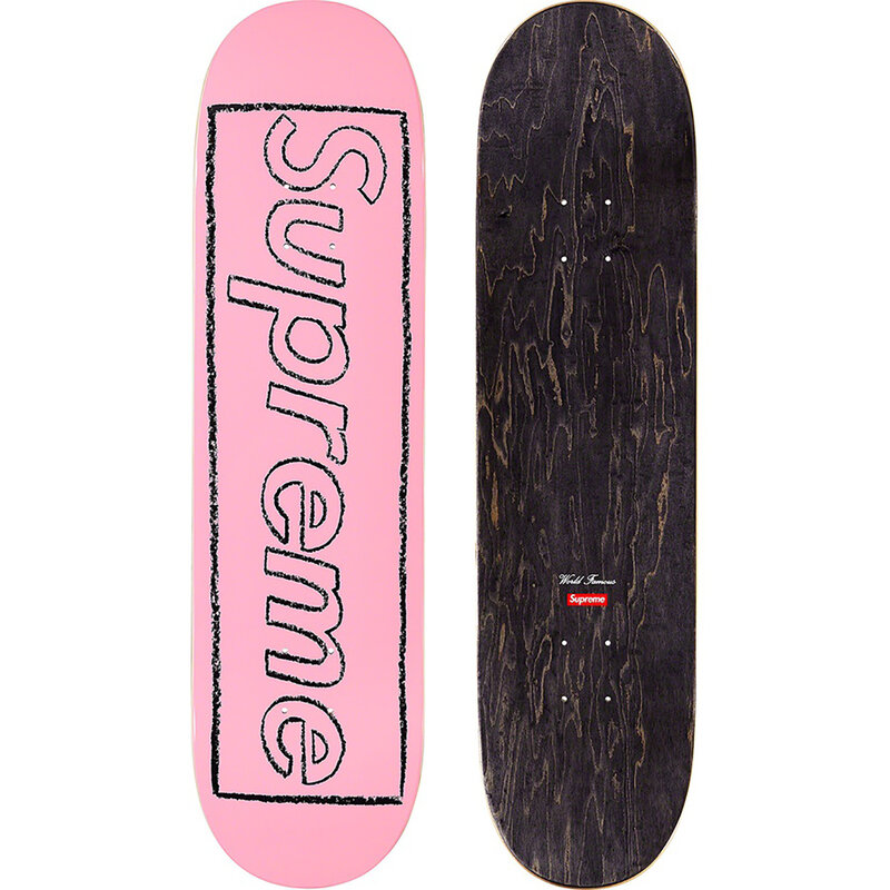 Supreme KAWS Red Chalk Logo Skateboard Deck - Great Gifts Club