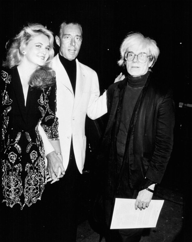 Ron Galella | Andy Warhol, Cornelia Guest and designer Halson at the ...