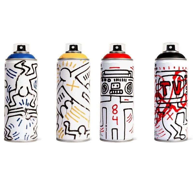 Graffiti Pattern Water Bottle by The Old Art Studio