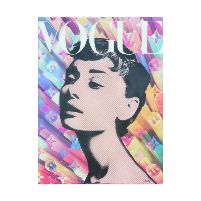 Jim Hudek  Audrey Hepburn Louis Vuitton Vogue Mixed Media