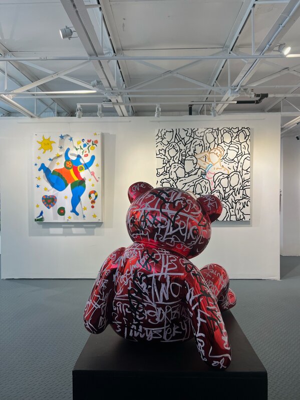Brendan Murphy, ‘Love Matters Bear (Red)’, 2023, Sculpture, Carbon Fiber Sculpture with Silver Based Chrome, Carousel Fine Art