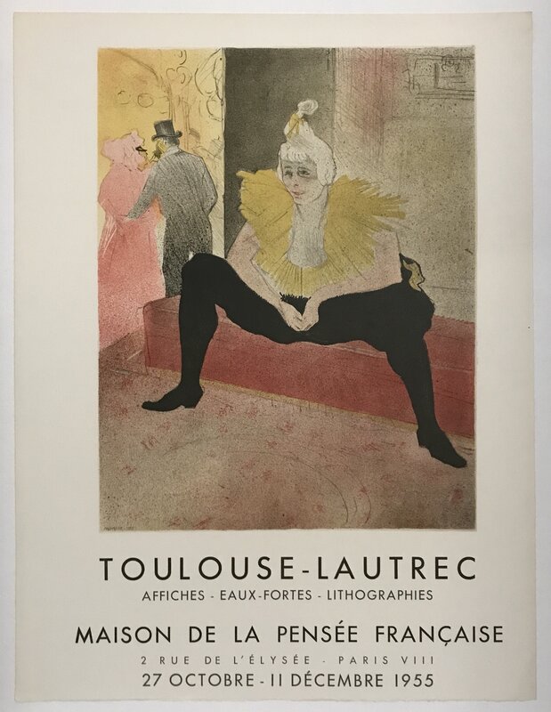 Henri de Toulouse-Lautrec, Maison de la Pensée Francaise (1955), Available for Sale