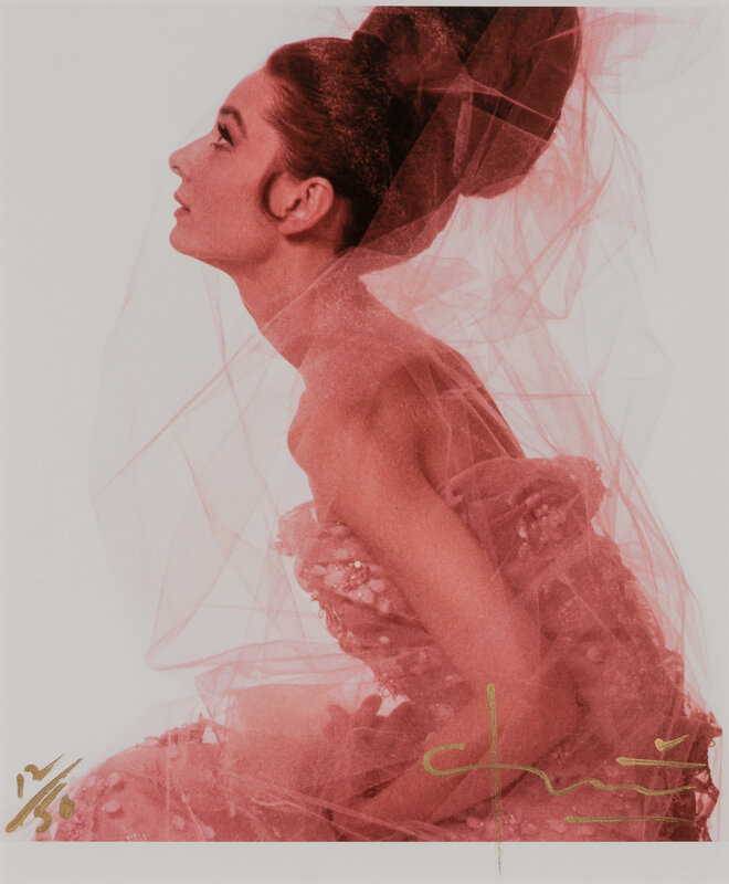 audrey hepburn in pink dress Audrey Hepburn in a Pink Dress by Givenchy by Cecil Beaton