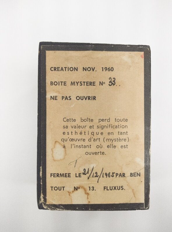 Ben Vautier, Boîte Mystère n°33 (1960-1965)