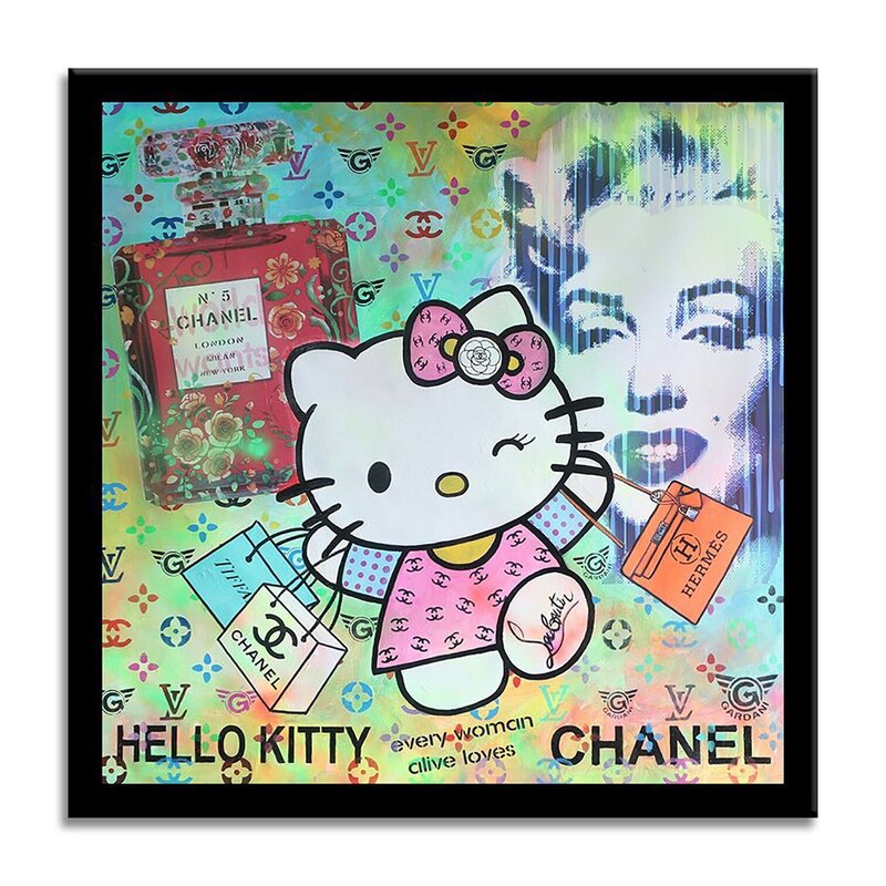 Hello-Kitty – Hermes Chanel Louis Vuitton by Gardani (2018) : Painting  Acrylic, Oil on Canvas - SINGULART