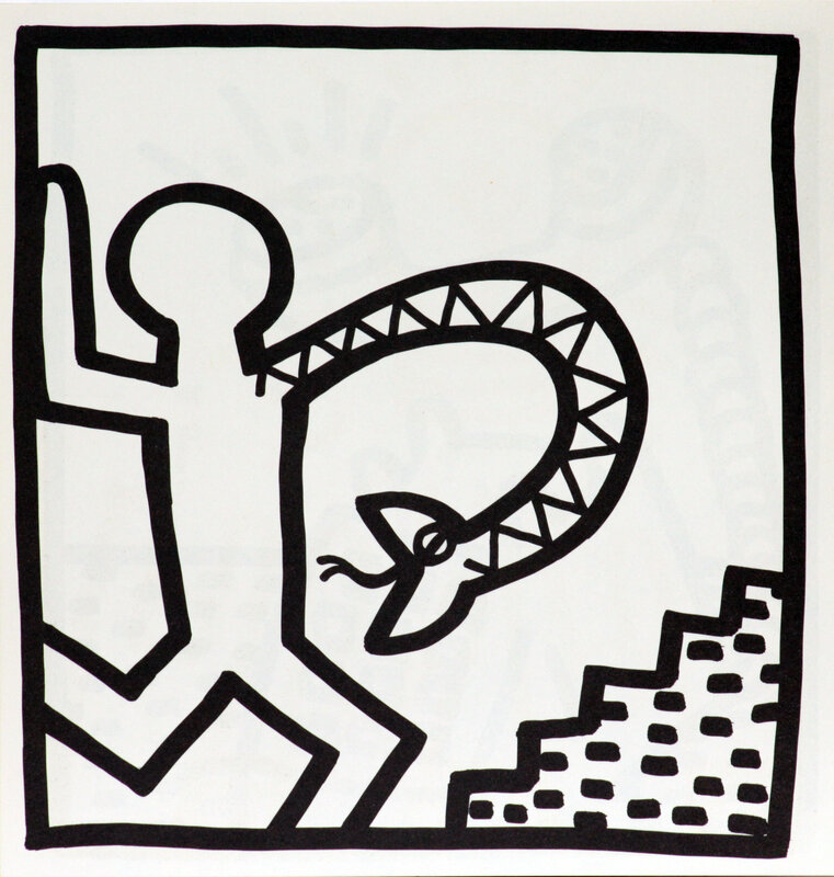 Keith Haring | Untitled (Man with Snake Arm) (1982) | Available for ...