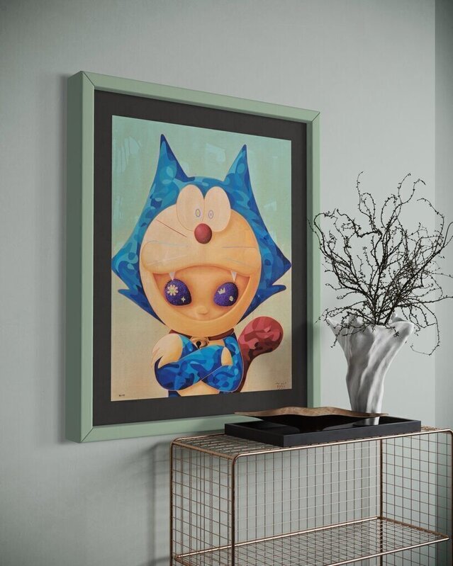 Doraemon Color Design Doraemon On Felix Silhouette (2022) by RYOL - For Sale | Artsy