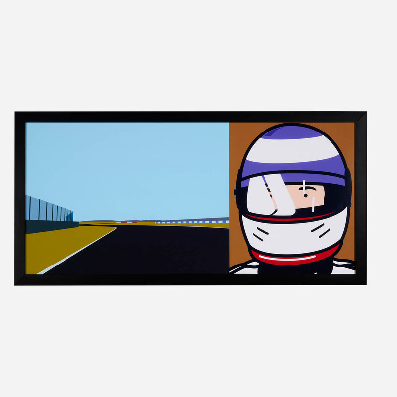 Julian Opie | Oliver / Helmet (from the Imagine You Are Driving (Fast ...