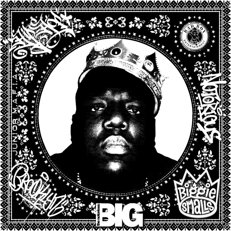 Agent X | Notorious B.I.G (Black & White) (50 Years, Hip Hop, Rap ...